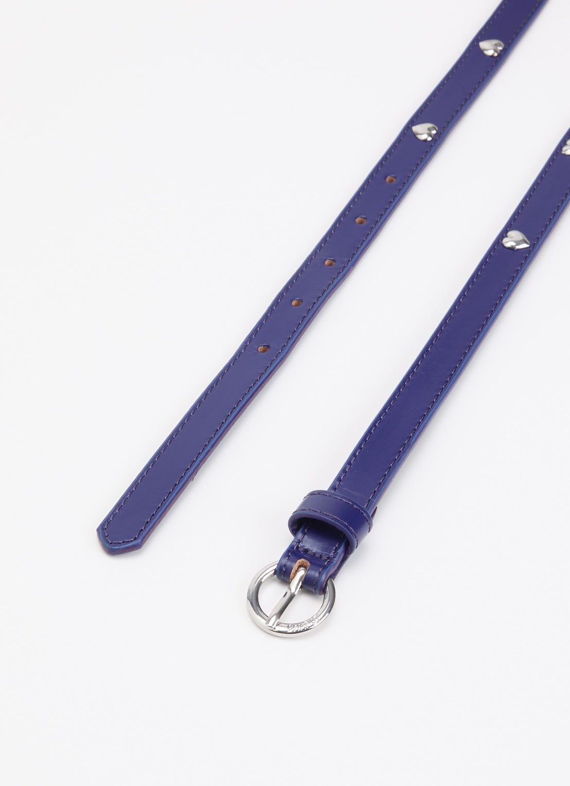 Fabienne Chapot Bold Love riem van leer  - detail 2 paars