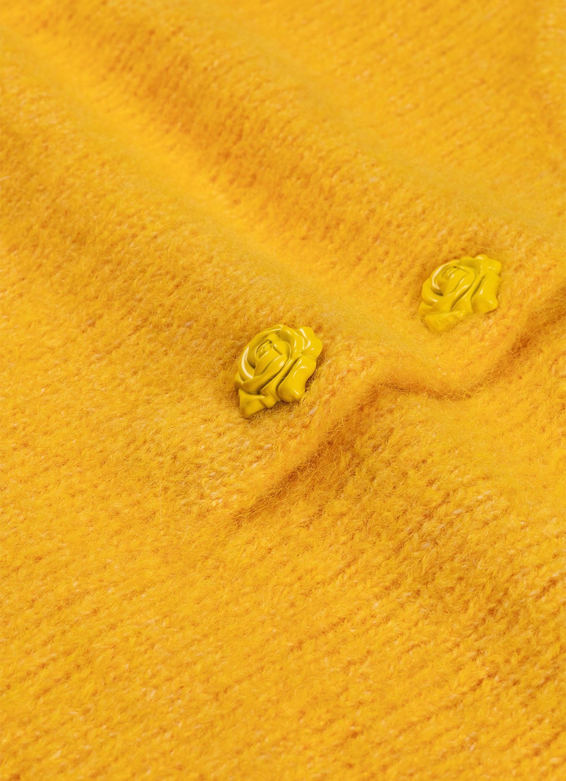 Fabienne Chapot Coco fijngebreide pullover in wolblend - detail 3 geel