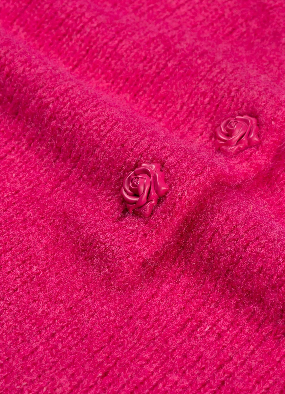 Fabienne Chapot Coco fijngebreide pullover  - detail 4 fuchsia
