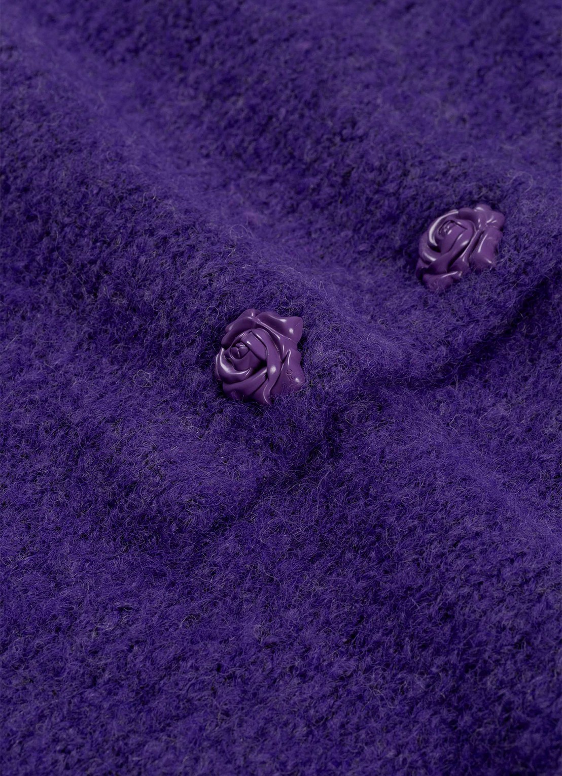 Fabienne Chapot Coco fijngebreide trui in wolblend - detail 2 paars
