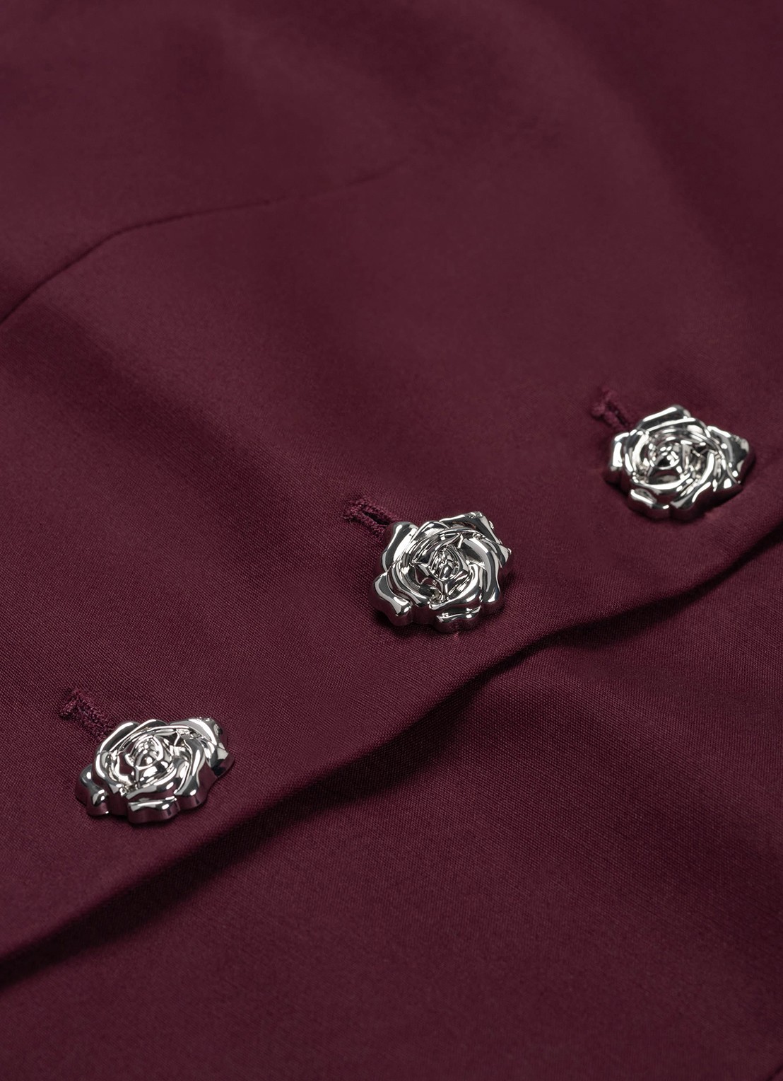 Fabienne Chapot Colombine blazer met strikdetail - detail 2 bordeauxrood