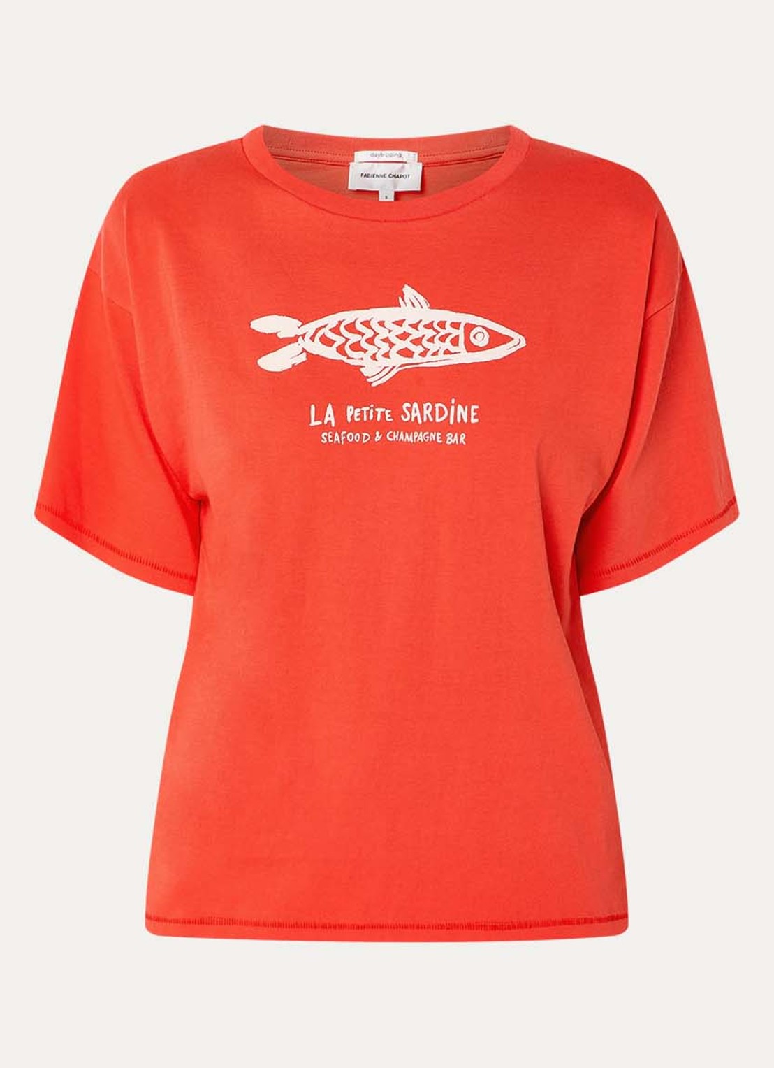 Fabienne Chapot Fay T-shirt met print - voorkant 2 rood