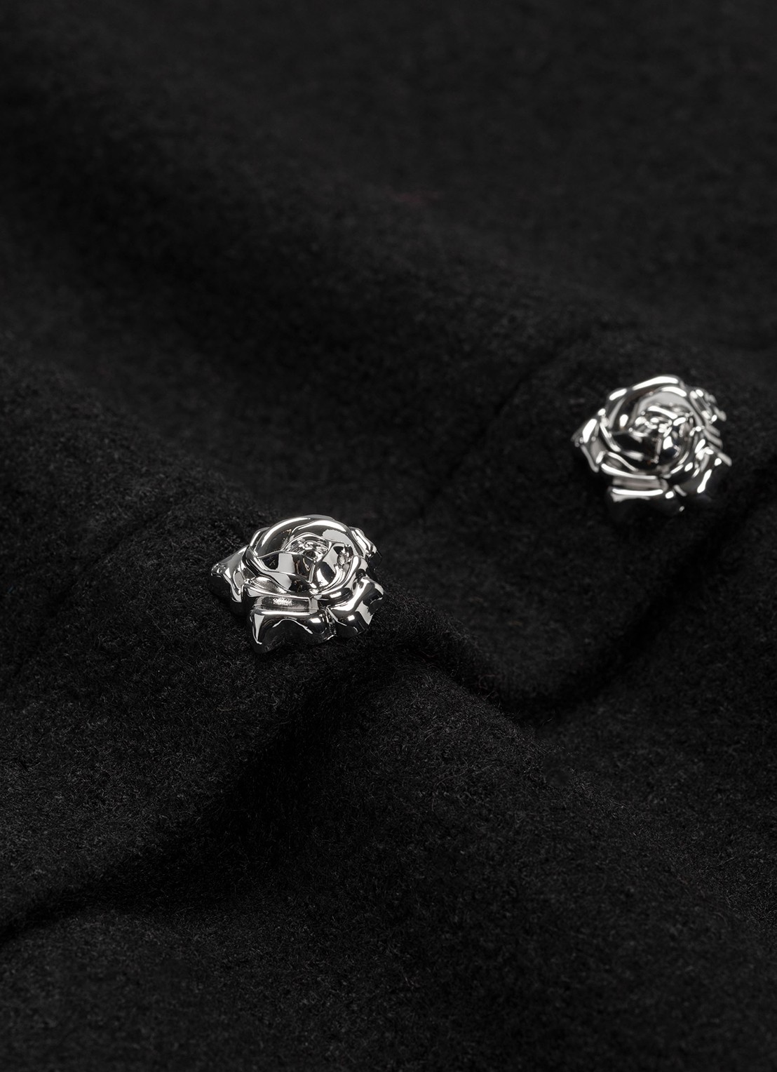 Fabienne Chapot Frances mini rok in wolblend - detail 2 zwart