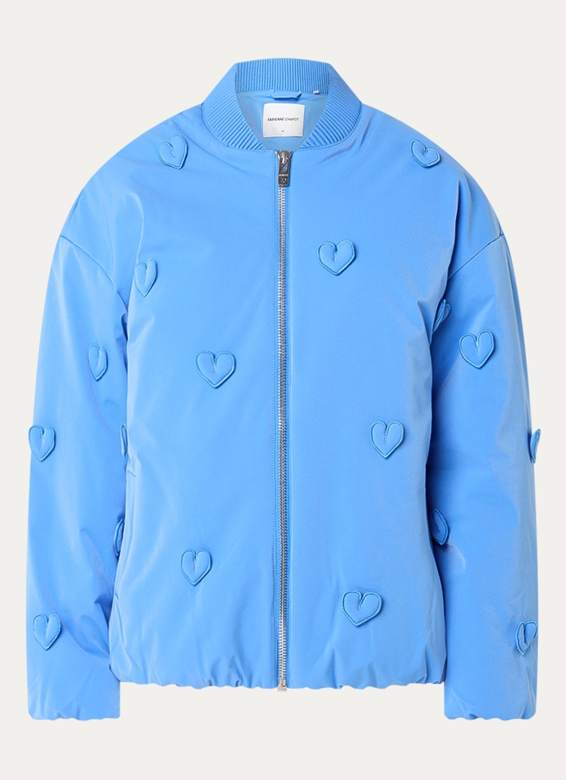 Fabienne Chapot Hearty gewatteerd bomberjack met steekzakken  - voorkant 2 blauw