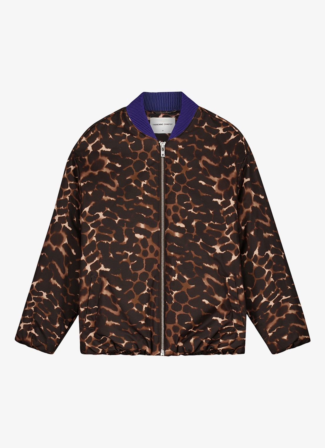 Fabienne Chapot Hermi bomberjack met panterprint - voorkant 4 bruin