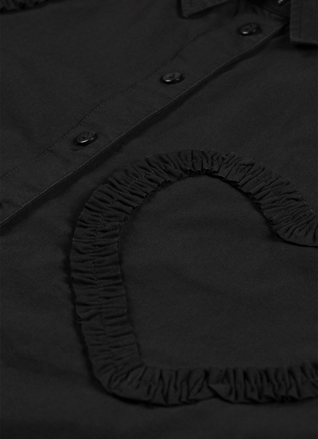 Fabienne Chapot Horace blouse met ruches - detail zwart