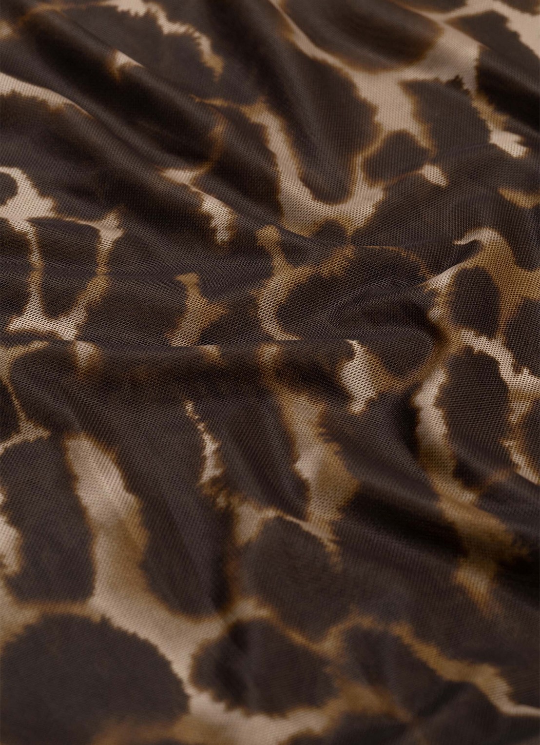 Fabienne Chapot Jadyn semi transparante top met dierenprint - detail 5 bruin
