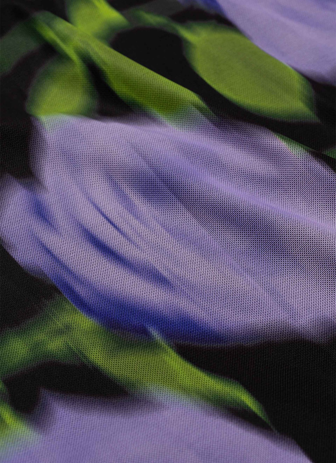 Fabienne Chapot Jadyn top van mesh met bloemenprint - detail 3 paars
