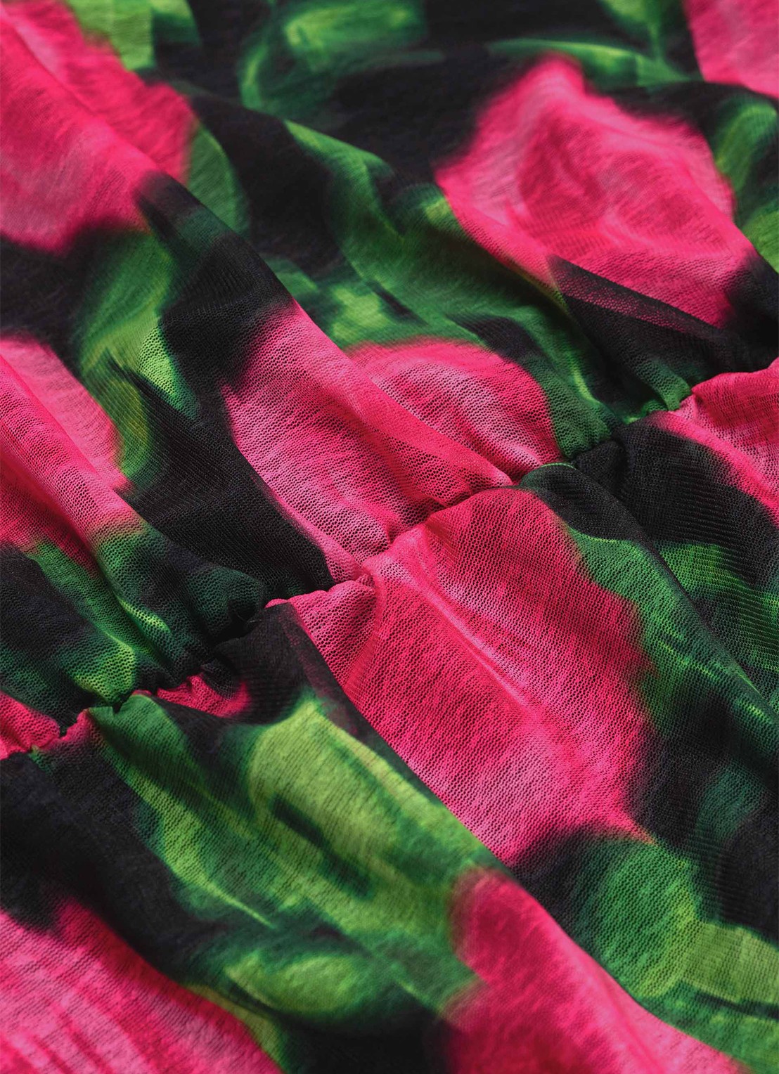 Fabienne Chapot Jessy midi rok met bloemenprint - detail 2 fuchsia