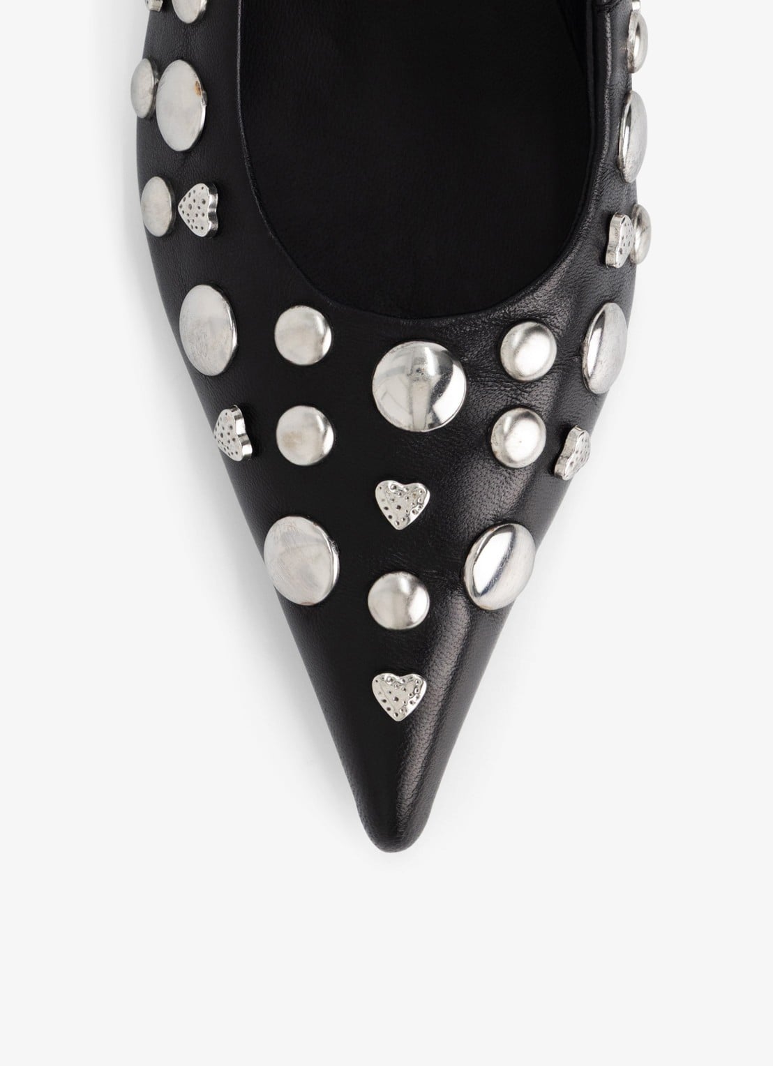 Fabienne Chapot Kattie pump met studs - achterkant 3 zwart