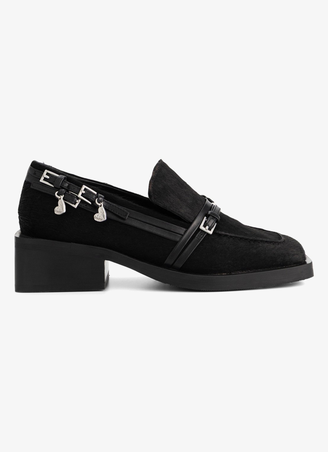 Fabienne Chapot Lily loafer van leer - voorkant 3 zwart