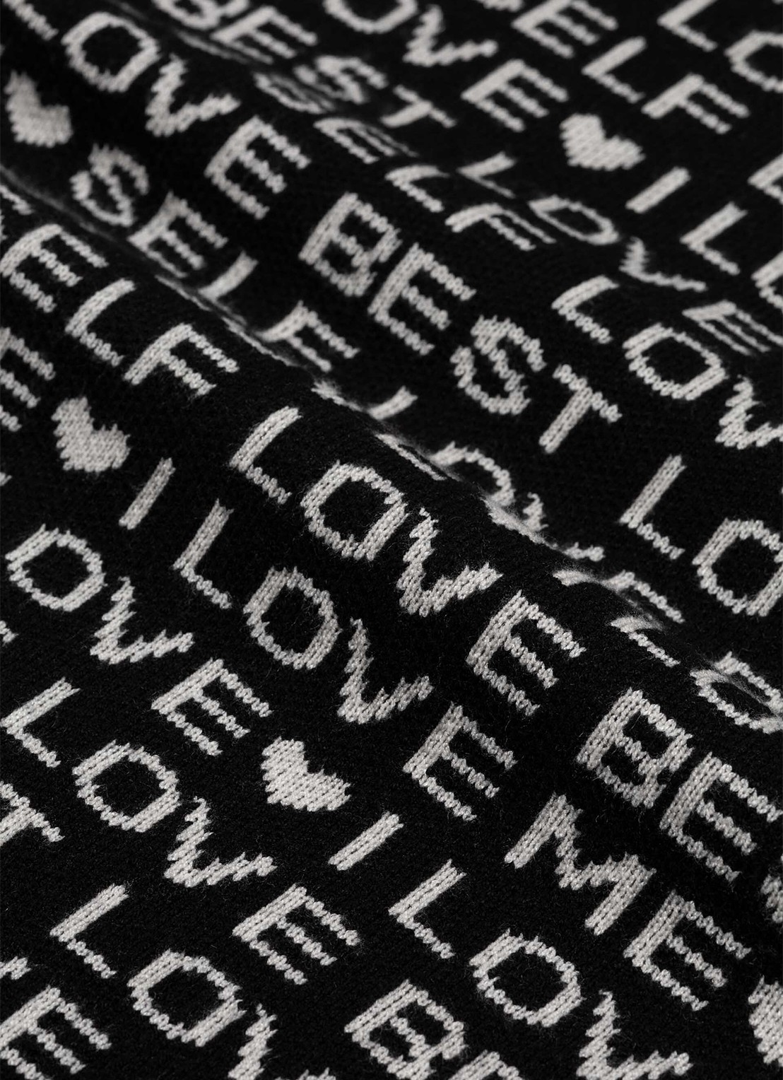 Fabienne Chapot Love Letter pullover met print - detail 2 zwart