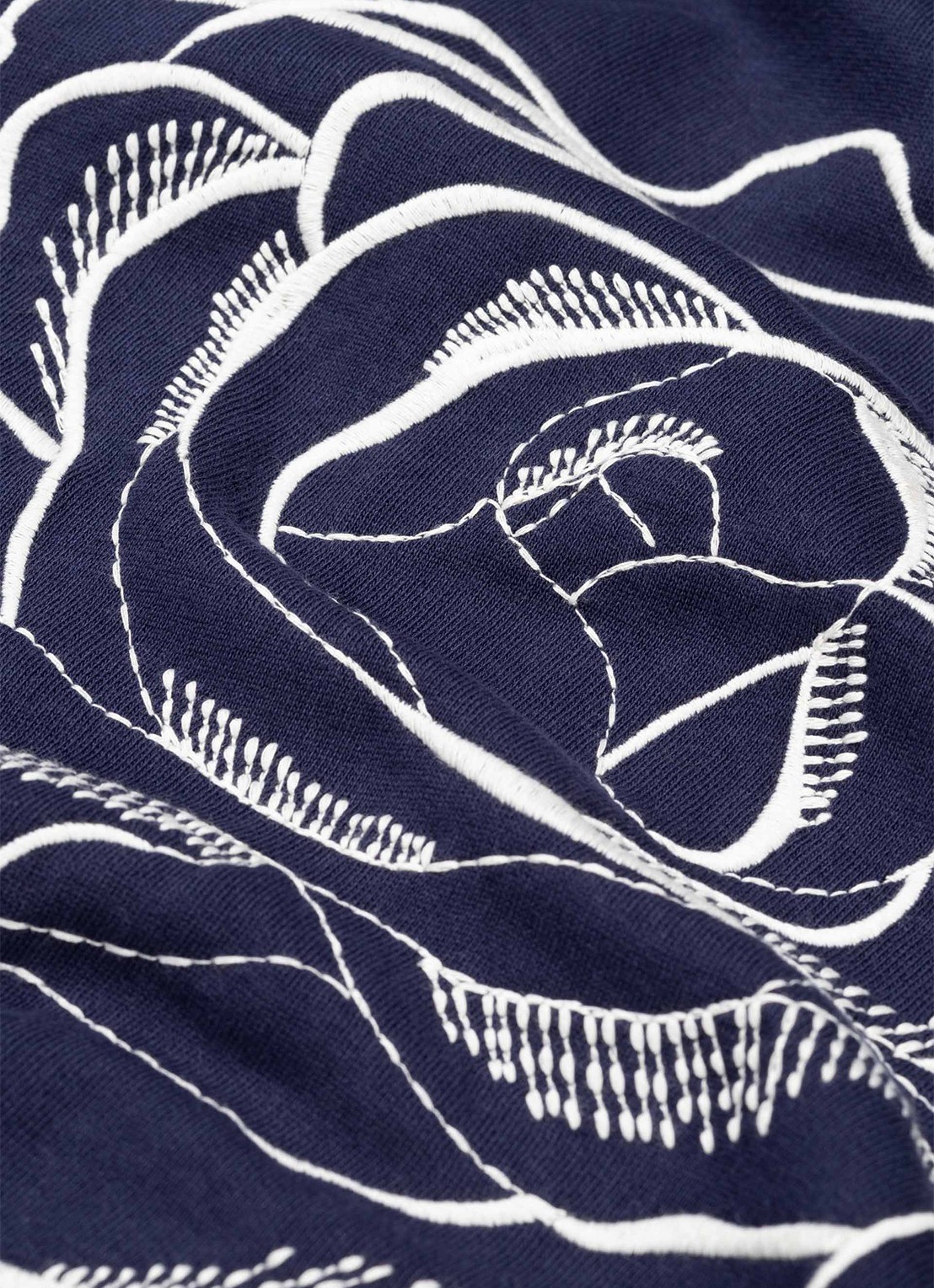 Fabienne Chapot Luna sweater met print - detail 4 donkerblauw