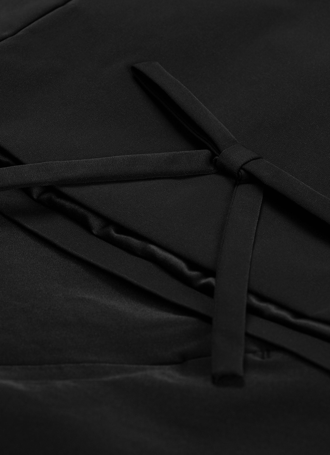 Fabienne Chapot Manon mini jurk met V-hals en strikdetail - detail 2 zwart