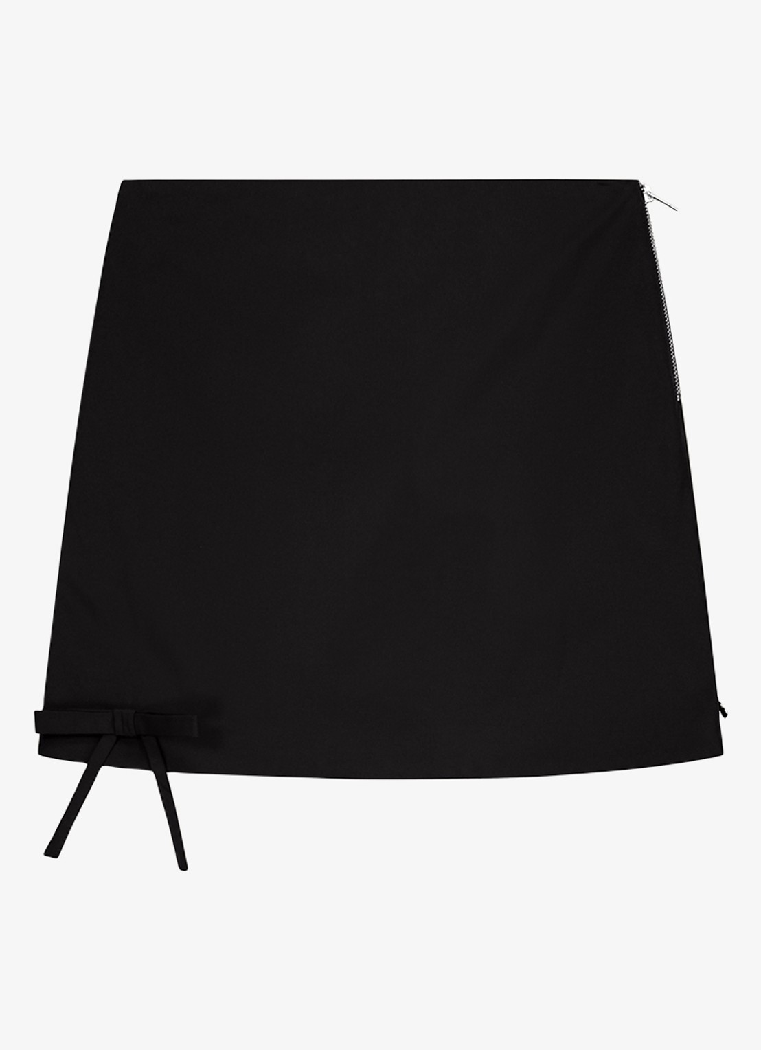Fabienne Chapot Manou mini rok met strikdetail - voorkant 2 zwart