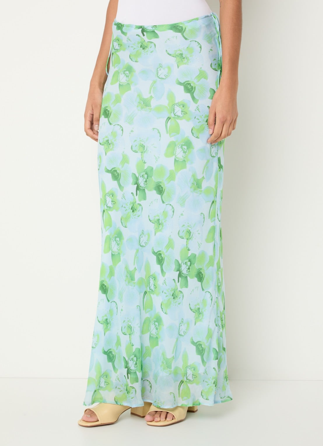 Fabienne Chapot Meia maxi rok met print - detail 3 groen