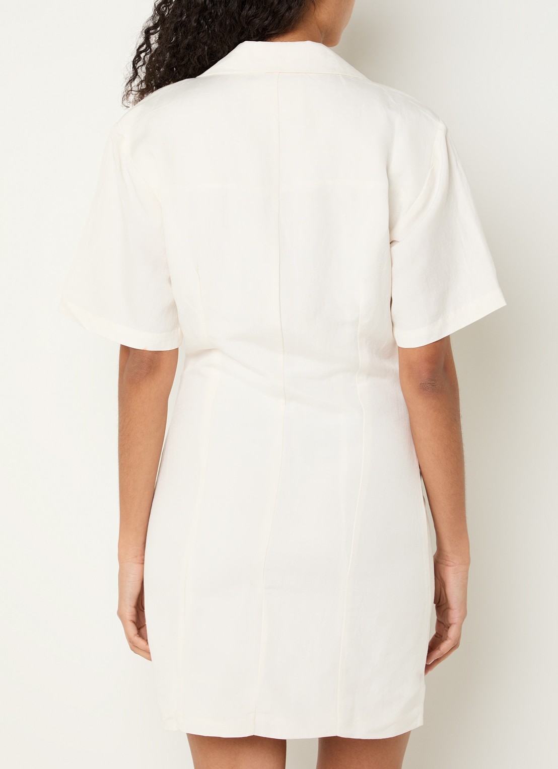 Fabienne Chapot Melody mini jurk met V-hals - achterkant 3 wit