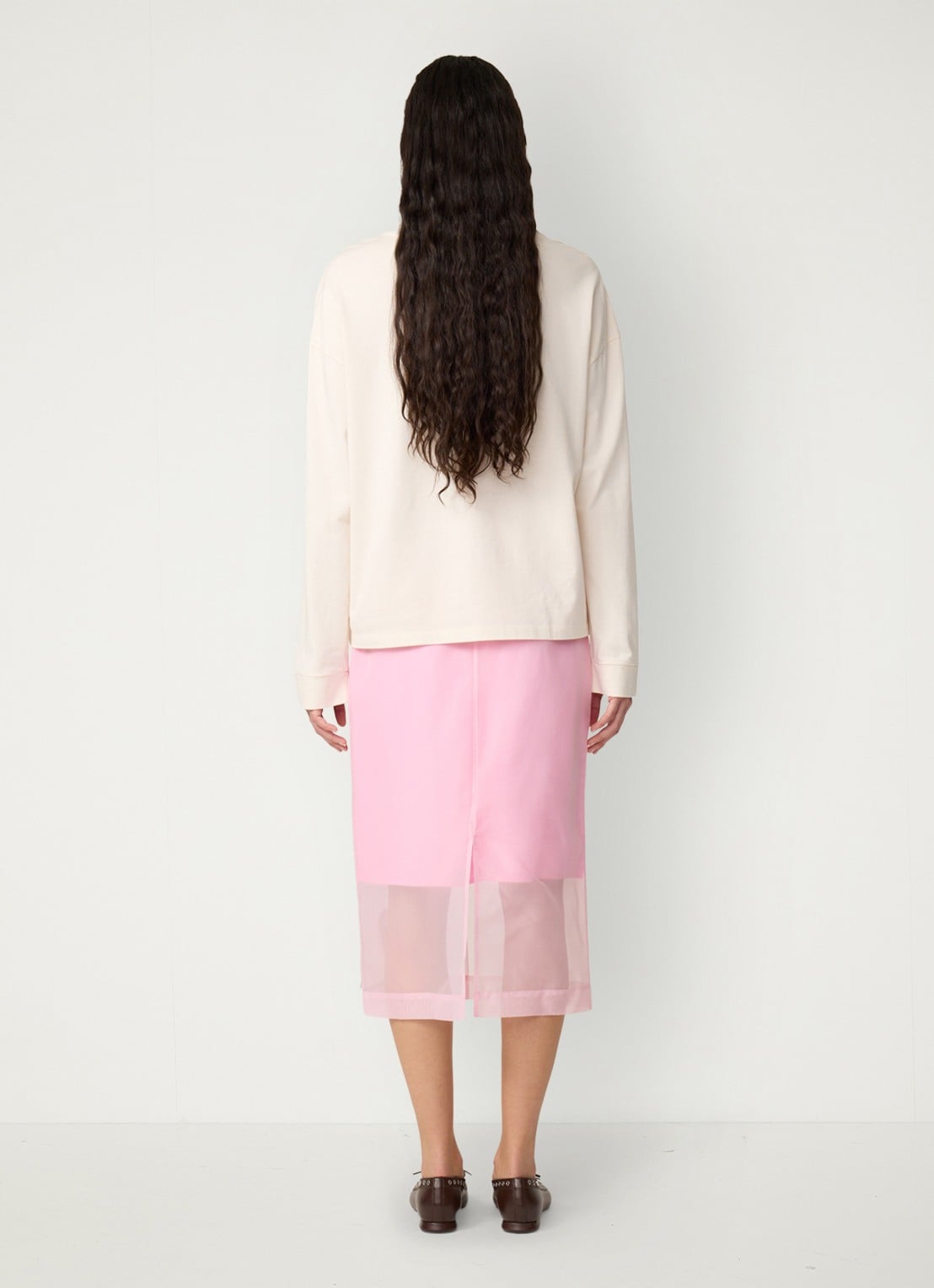 Fabienne Chapot Phileine Rose longsleeve met print - achterkant 3 gebroken wit