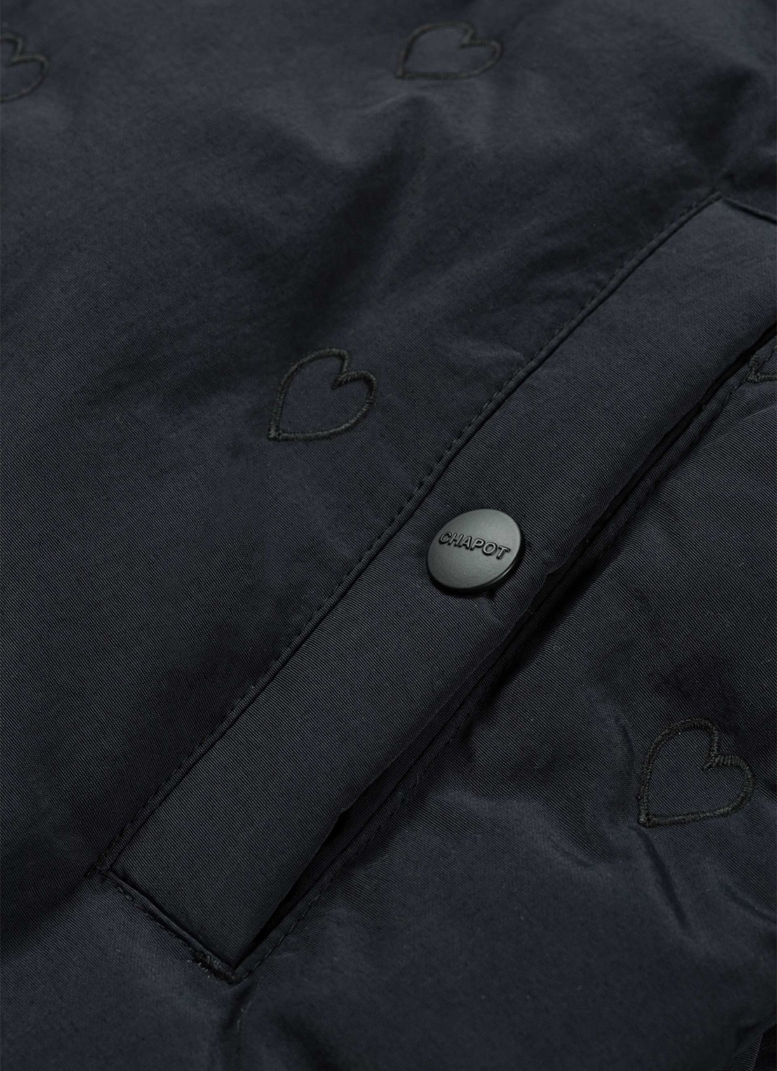 Fabienne Chapot Pomme puffer jack met steekzakken  - detail 4 zwart