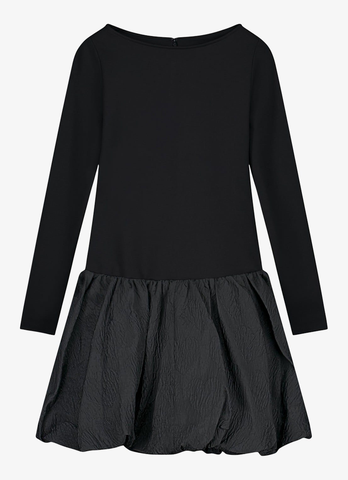 Fabienne Chapot Popina mini jurk met jacquard dessin - voorkant 3 zwart