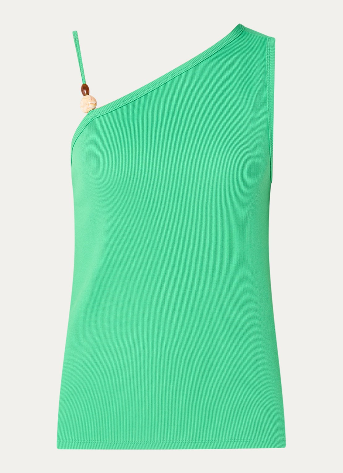 Fabienne Chapot Rhea asymmetrische top  - voorkant 2 groen