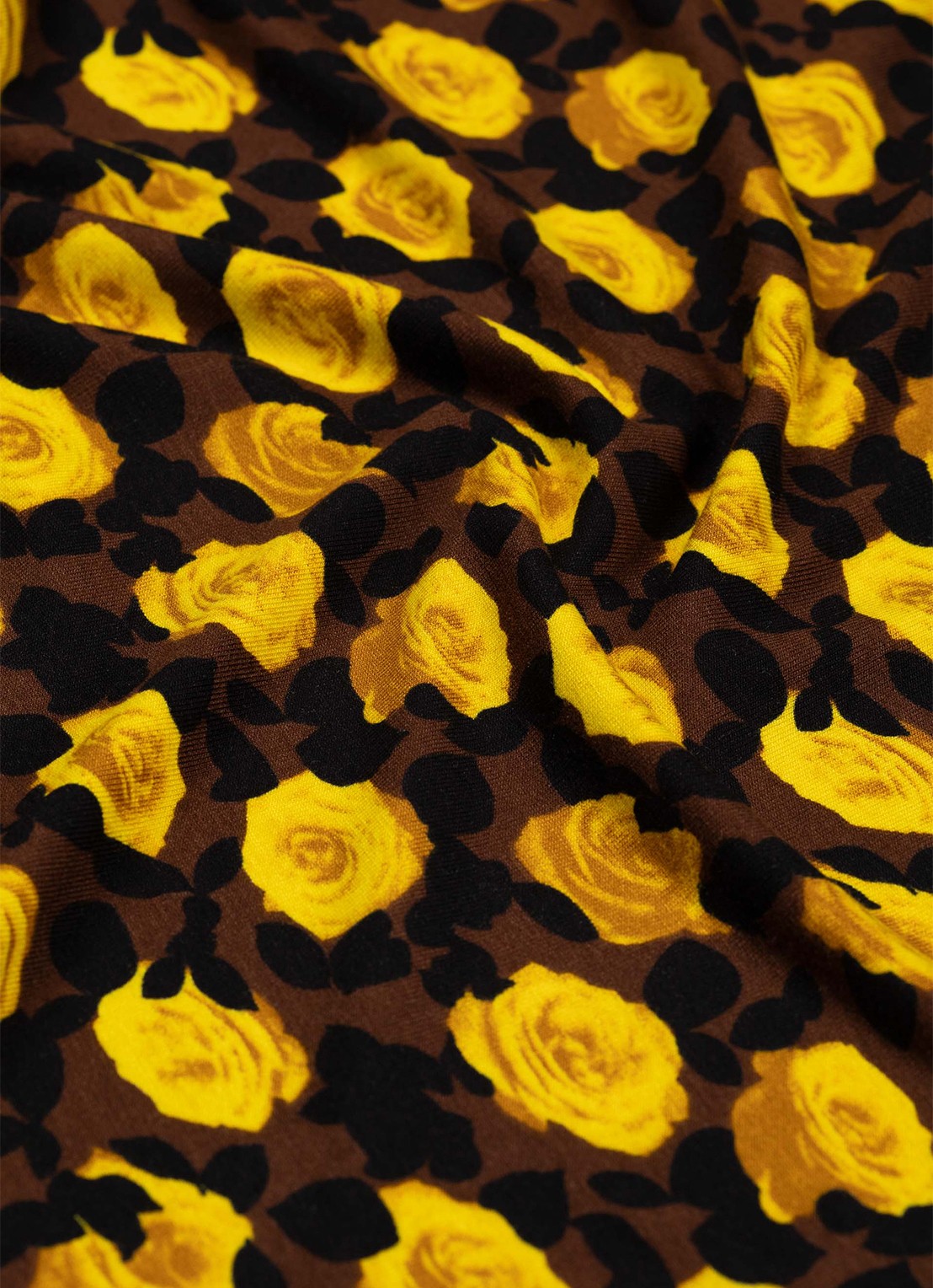Fabienne Chapot Roe top met bloemenprint - detail 4 geel