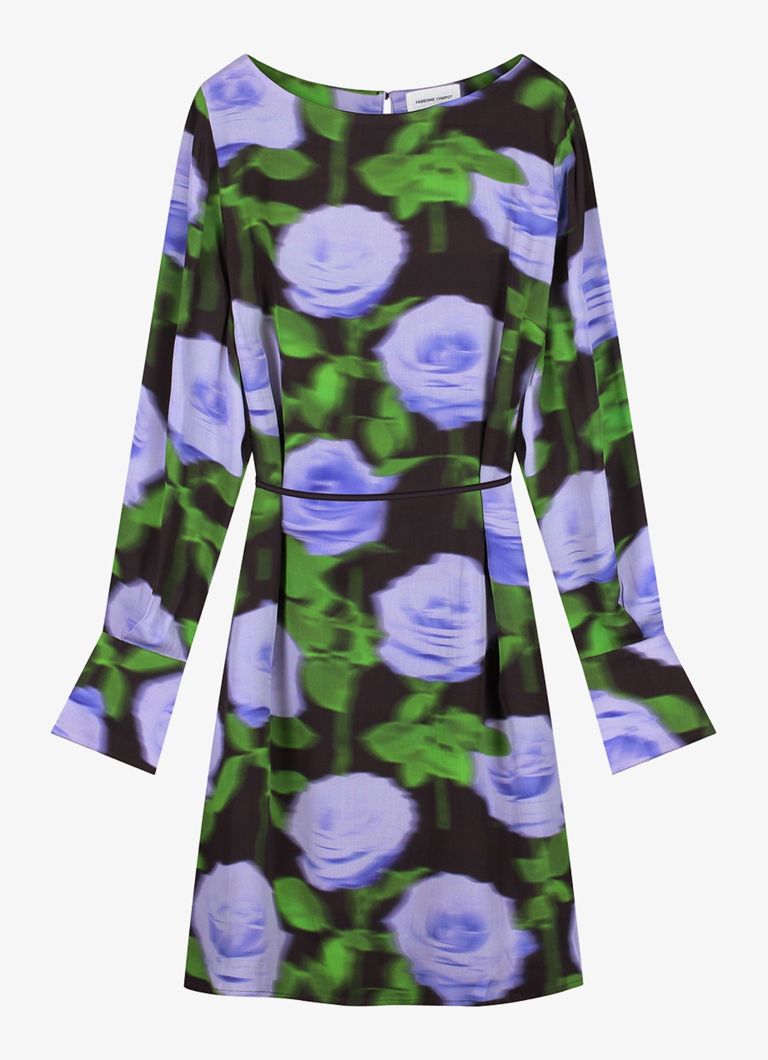 Fabienne Chapot Rosa midi tuniekjurk met bloemprint - voorkant 4 paars