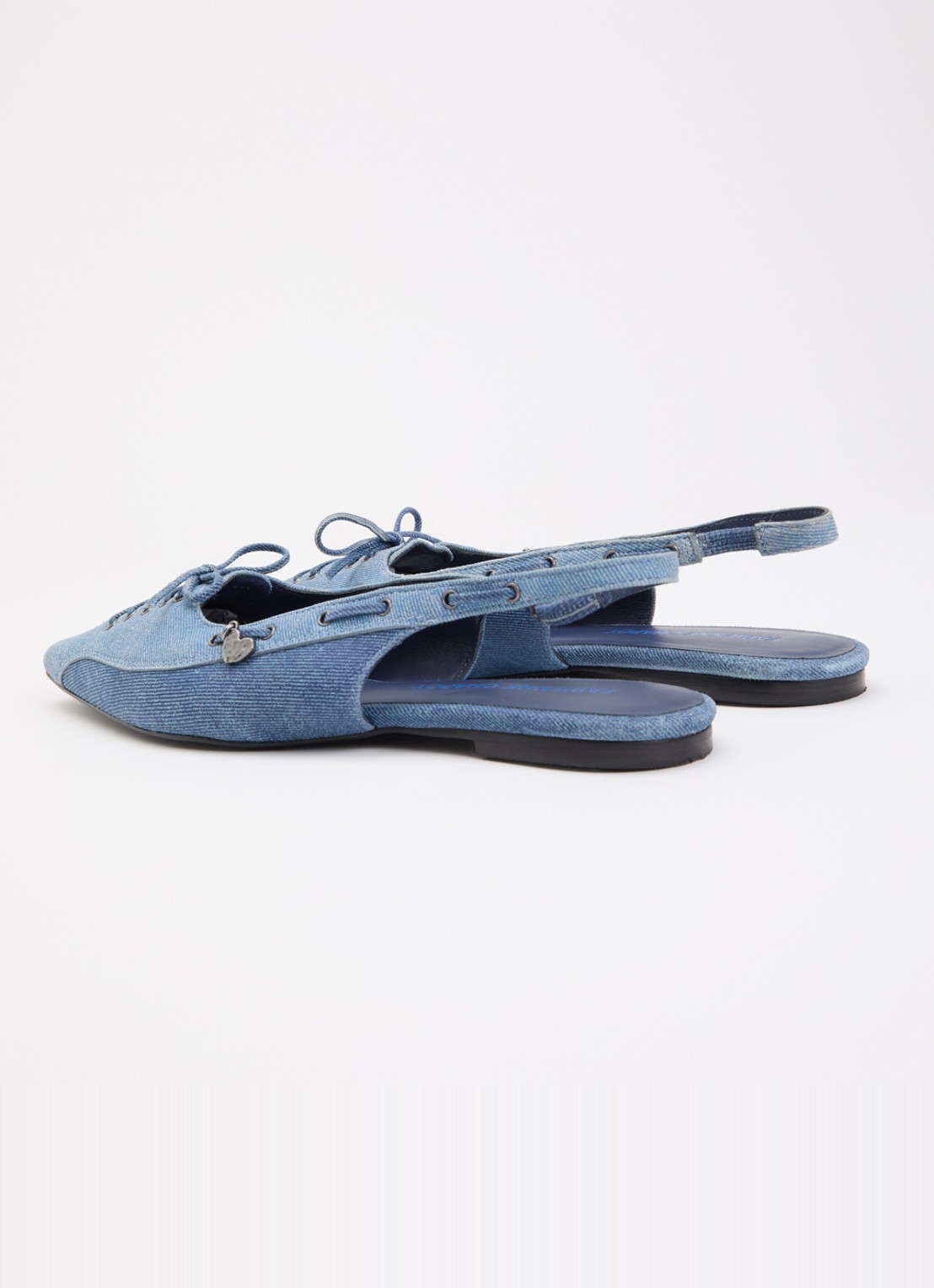 Fabienne Chapot Sailor slingback met strikdetail - achterkant 4 indigo