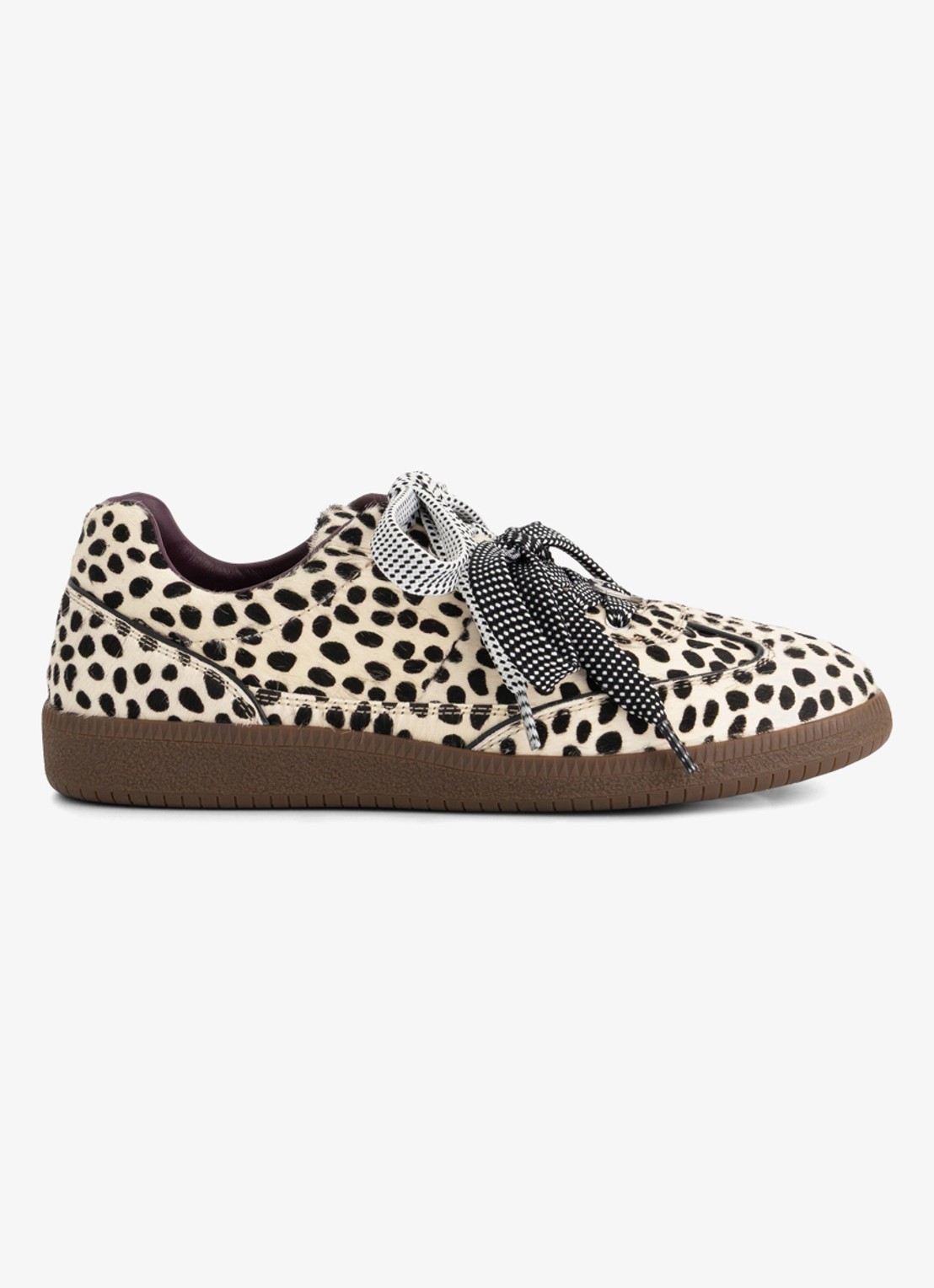 Fabienne Chapot Shawna sneaker met dierenprint - voorkant 3 ivoor