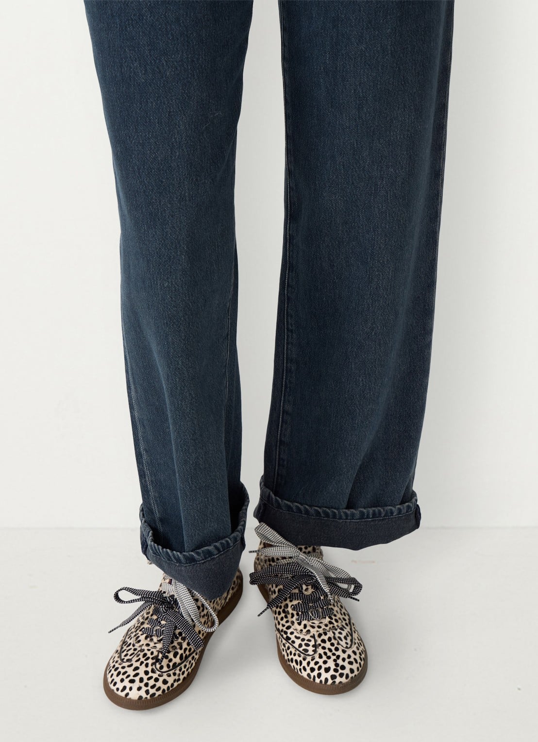 Fabienne Chapot Shawna sneaker met dierenprint - voorkant 2 ivoor
