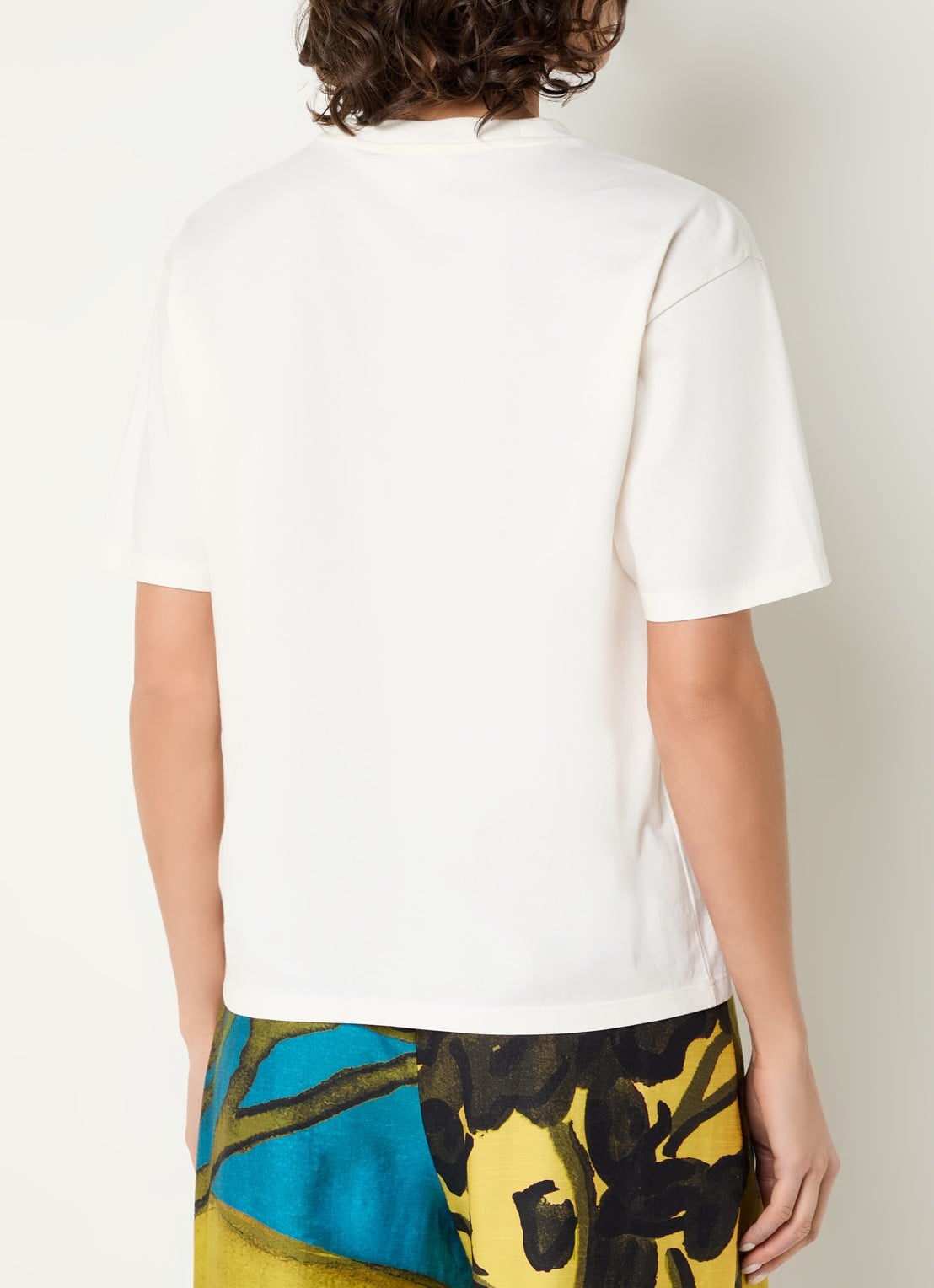 Fabienne Chapot Steve T-shirt met print - achterkant 3 gebroken wit
