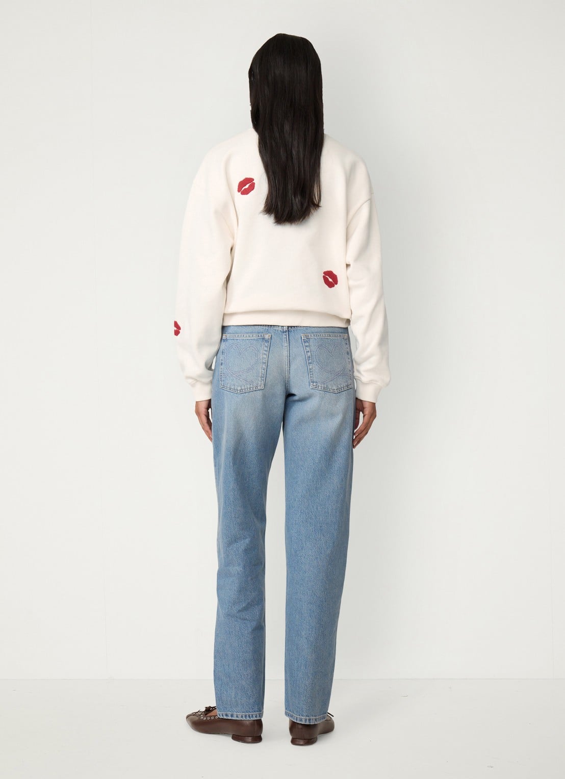 Fabienne Chapot Terry Kiss sweater met borduring - achterkant 5 gebroken wit