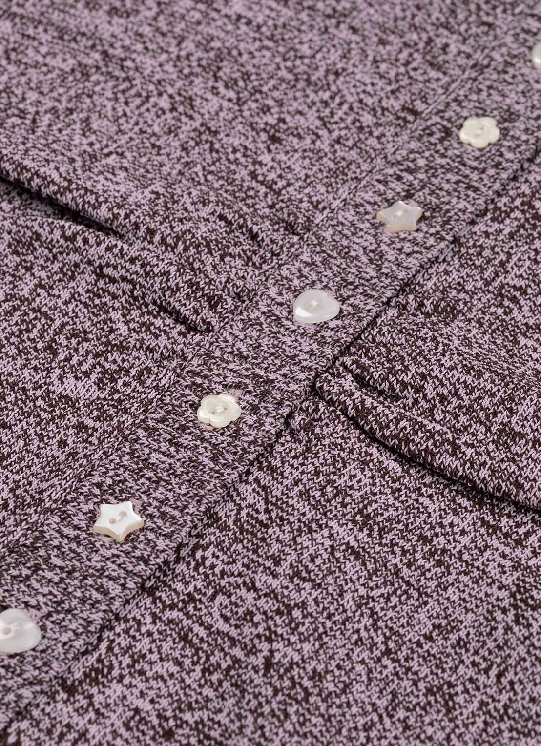 Fabienne Chapot Tilda fijngebreid vest met opstaande kraag - detail roze