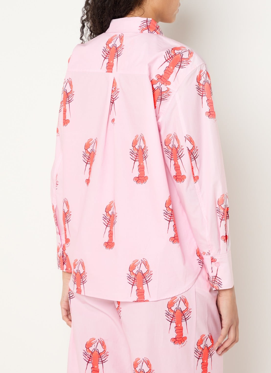 Fabienne Chapot Tony blouse met print - achterkant 3 roze