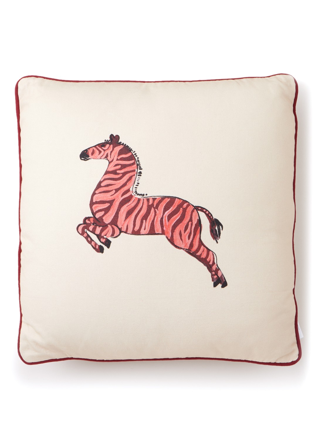 Fabienne Chapot Zebra sierkussen 50 x 50 cm - voorkant beige