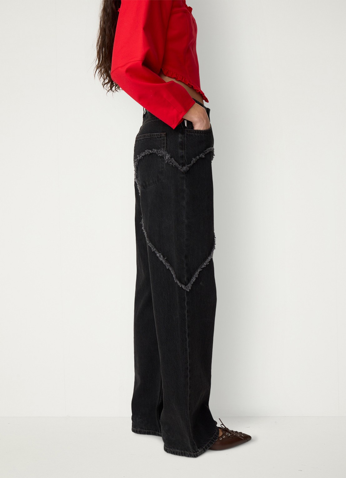 Fabienne Chapot Zoe high waist boyfriend jeans - detail 4 donkergrijs