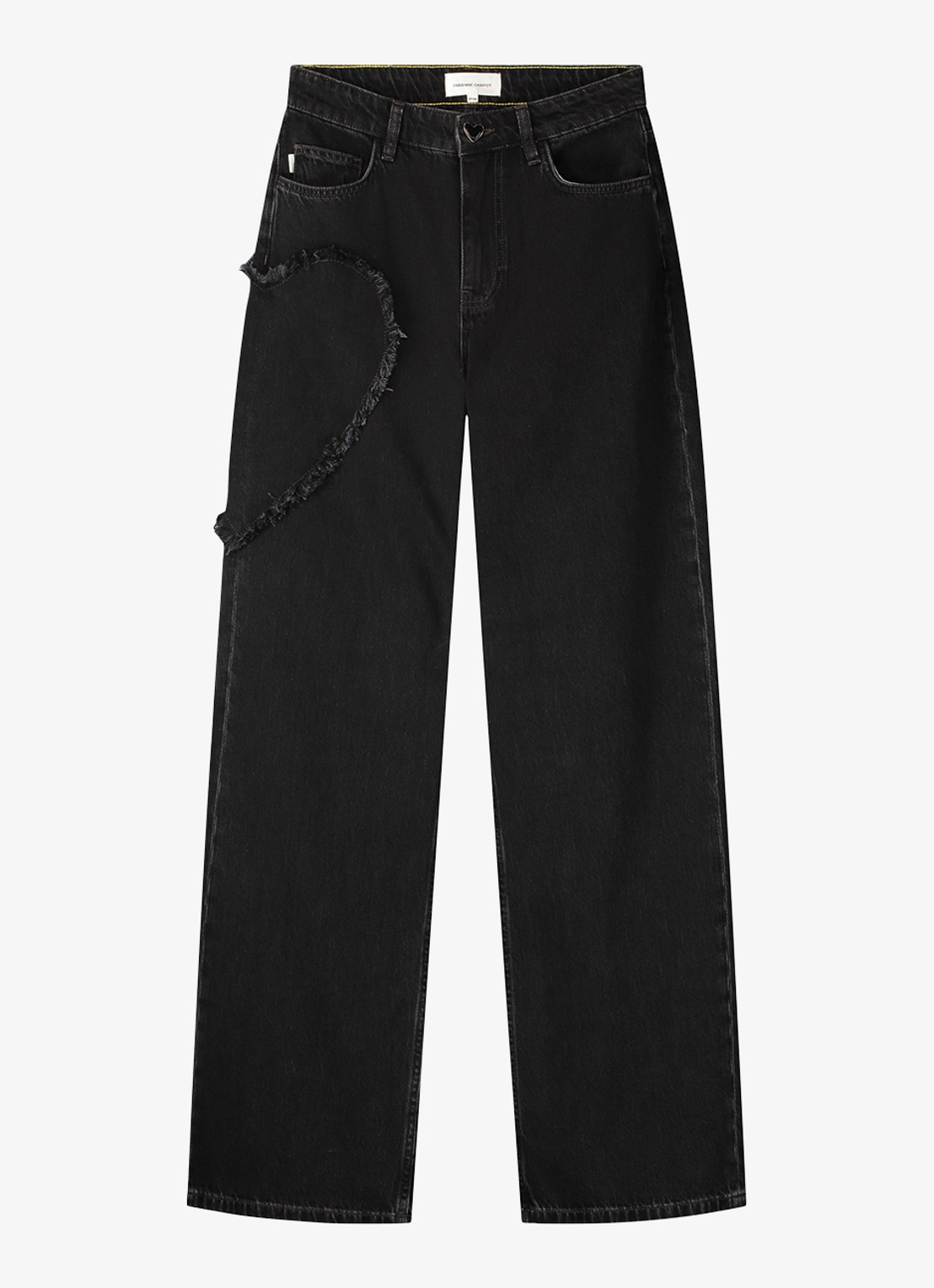 Fabienne Chapot Zoe high waist boyfriend jeans - voorkant donkergrijs