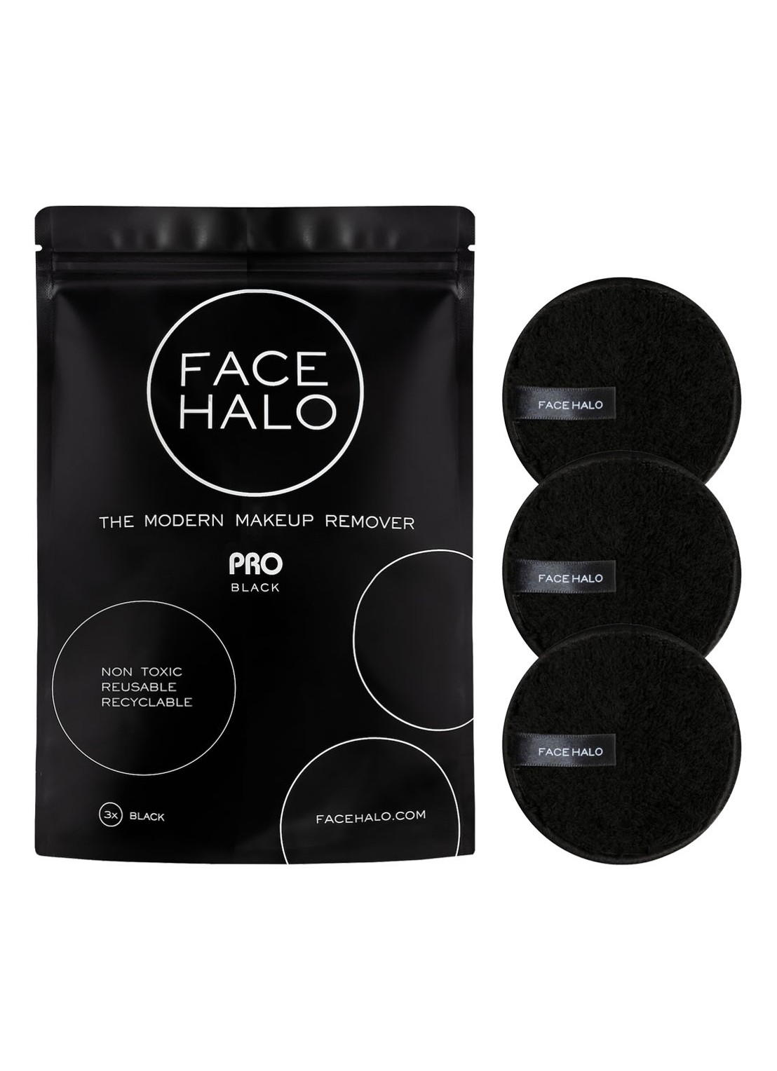 Face Halo Pro Remover Pads - herbruikbare wattenschijfjes - voorkant 2 undefined