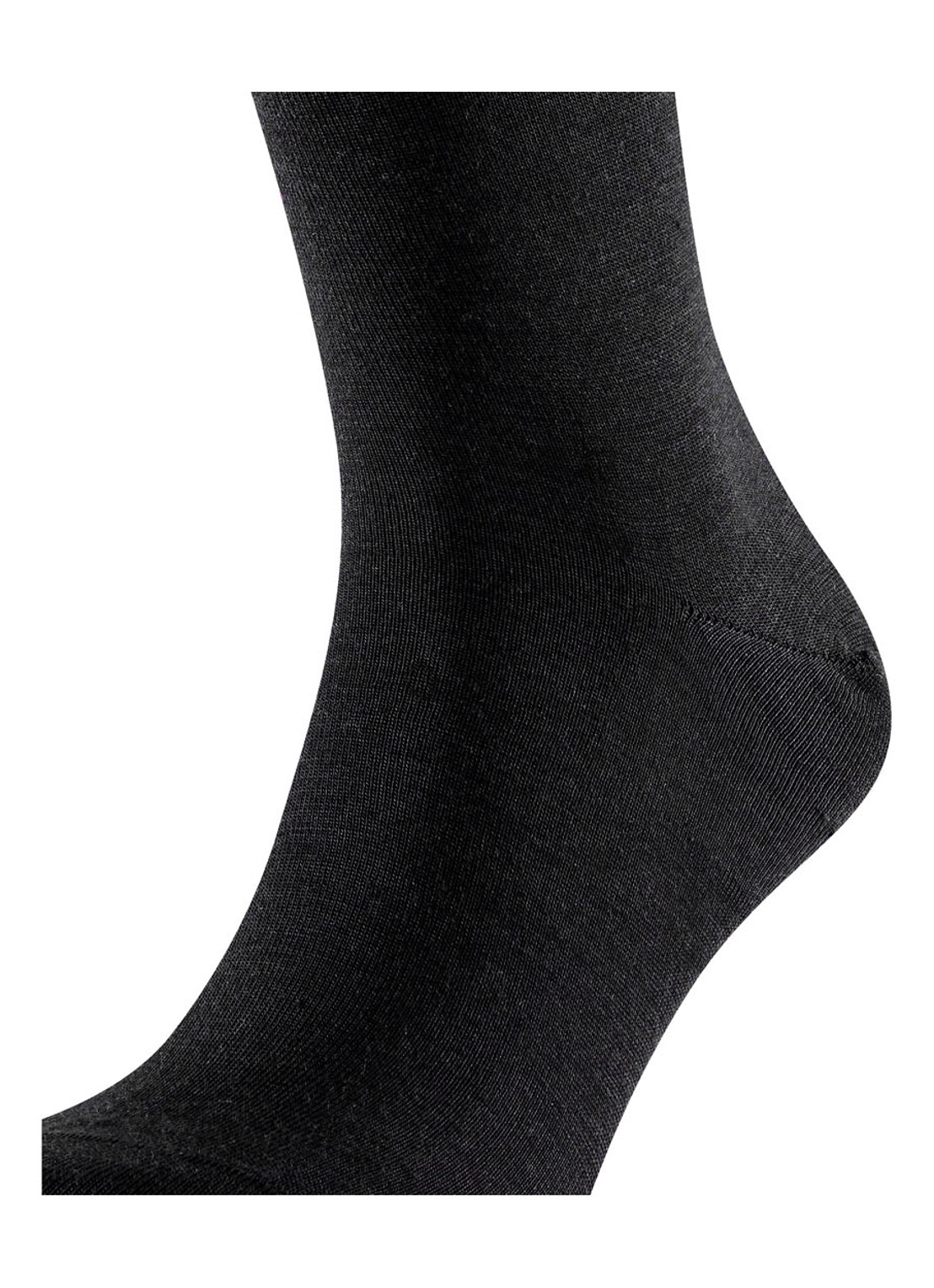 Falke Airport kniekousen in scheerwolblend - detail 4 zwart