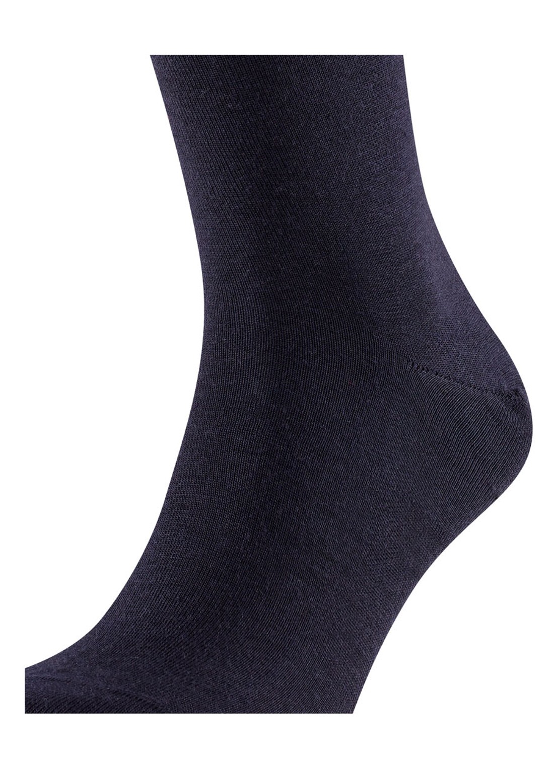 Falke Airport kniekousen in scheerwolblend - detail 7 donkerblauw