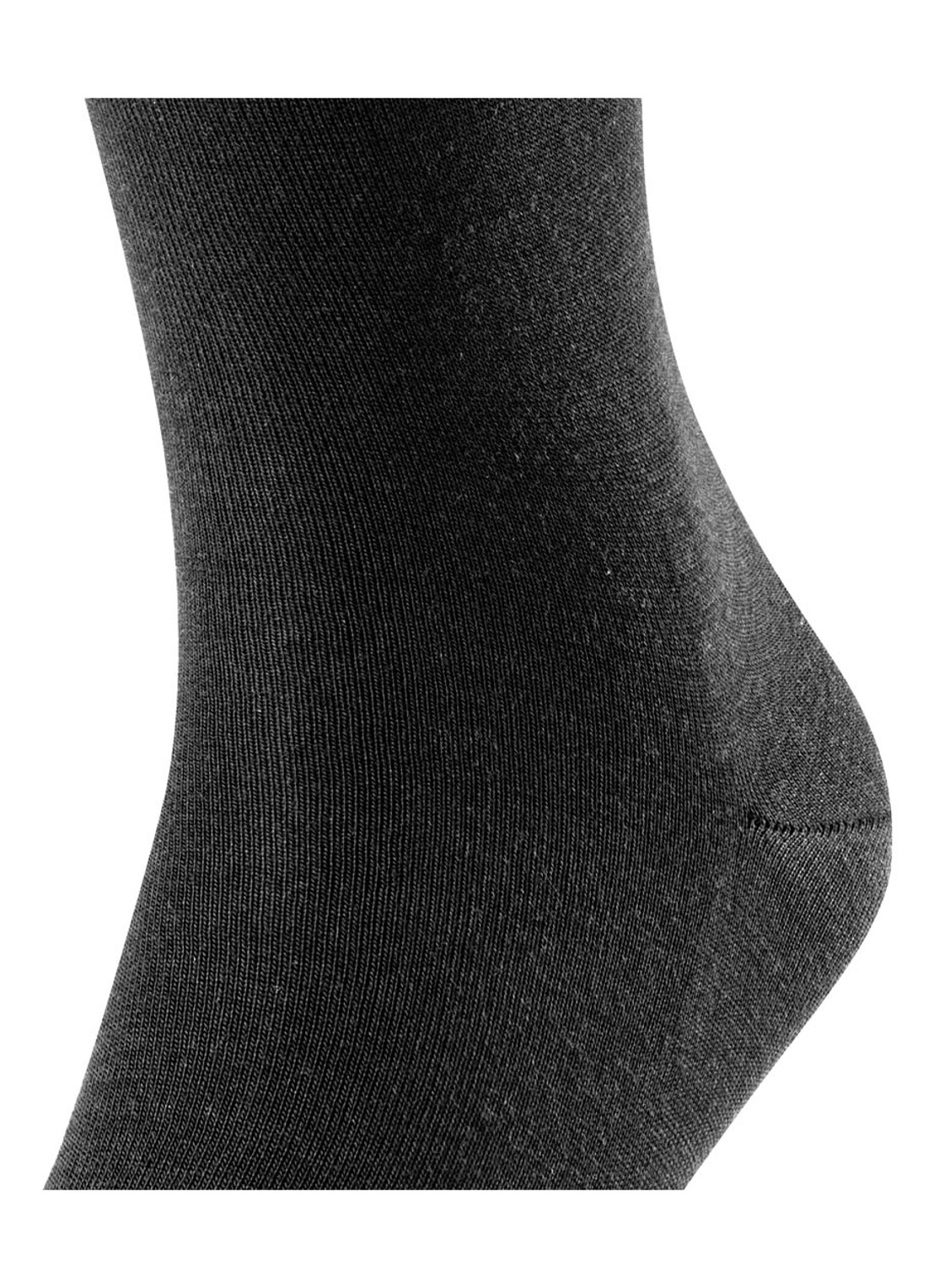 Falke Airport sokken in scheerwolblend - detail 6 zwart