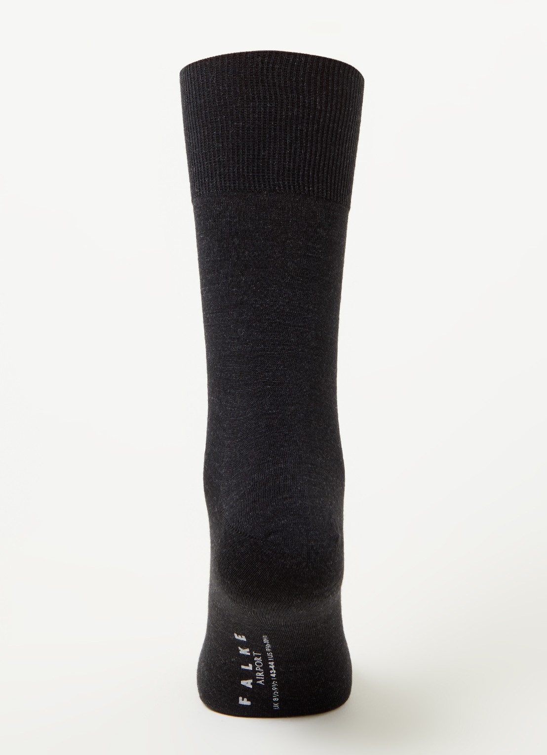 Falke Airport sokken in wolblend in 3-pack - voorkant 3 antraciet