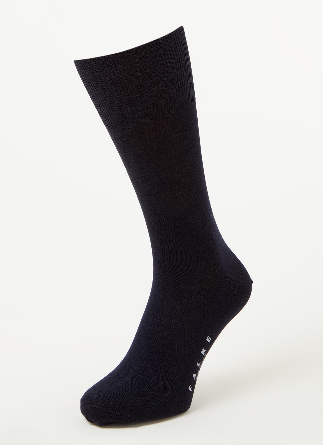 Falke Airport sokken in wolblend in 3-pack - detail donkerblauw