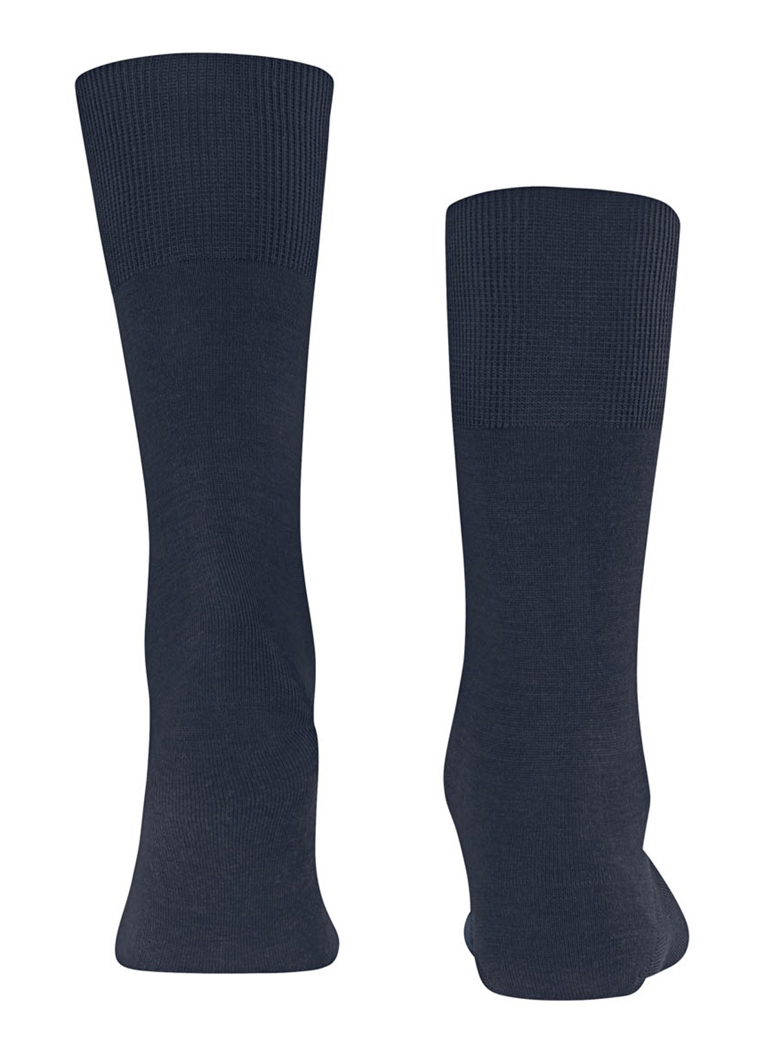 Falke Airport sokken in wolblend  - detail donkerblauw
