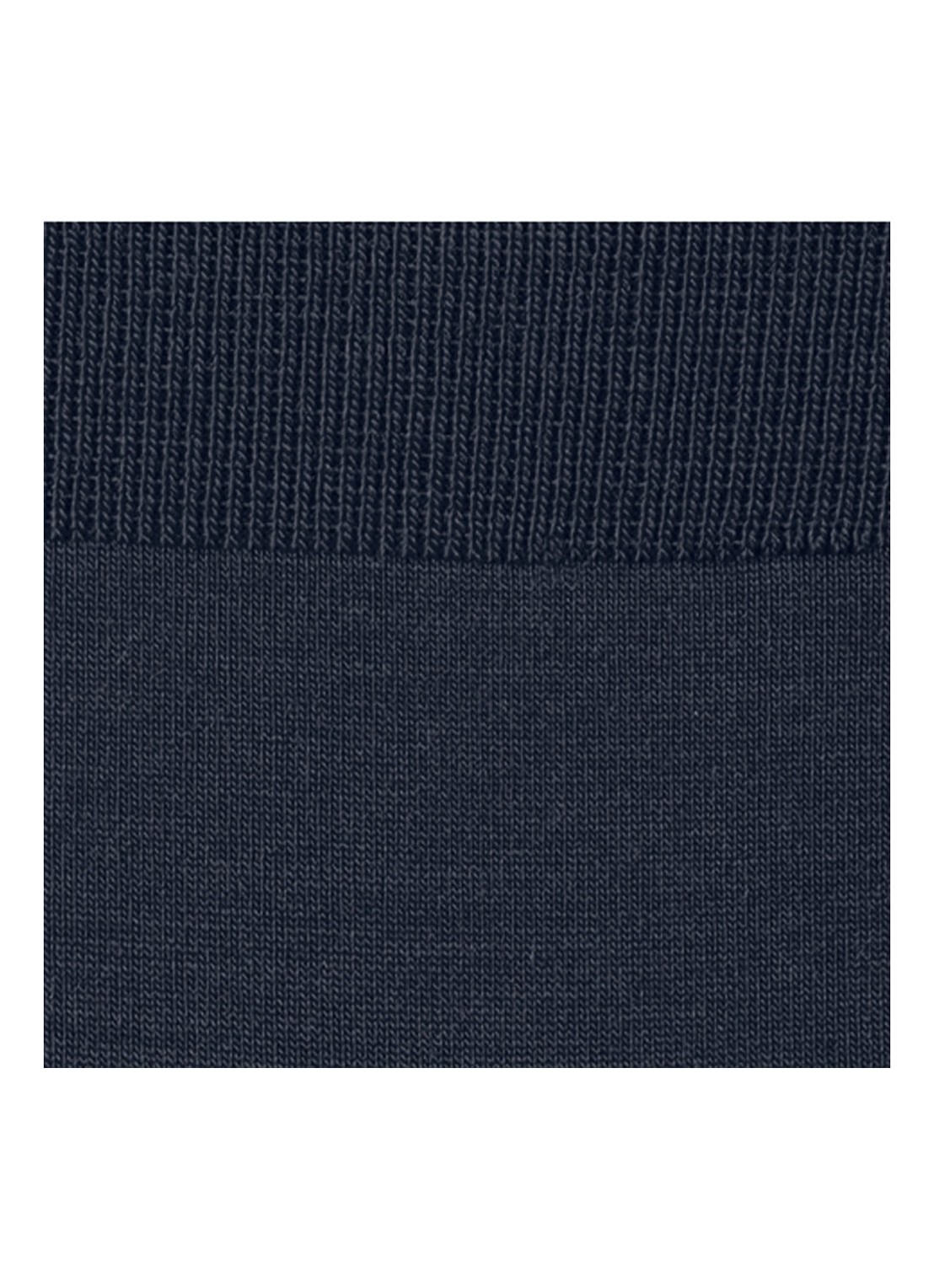 Falke Airport sokken in wolblend  - detail 5 donkerblauw