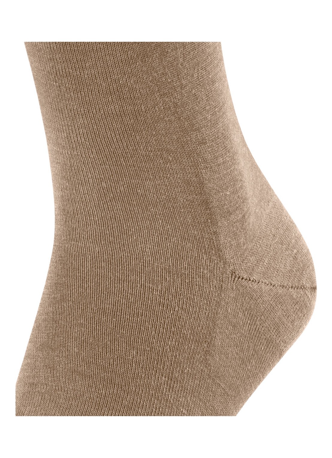 Falke Airport sokken in wolblend - detail 4 lichtbruin