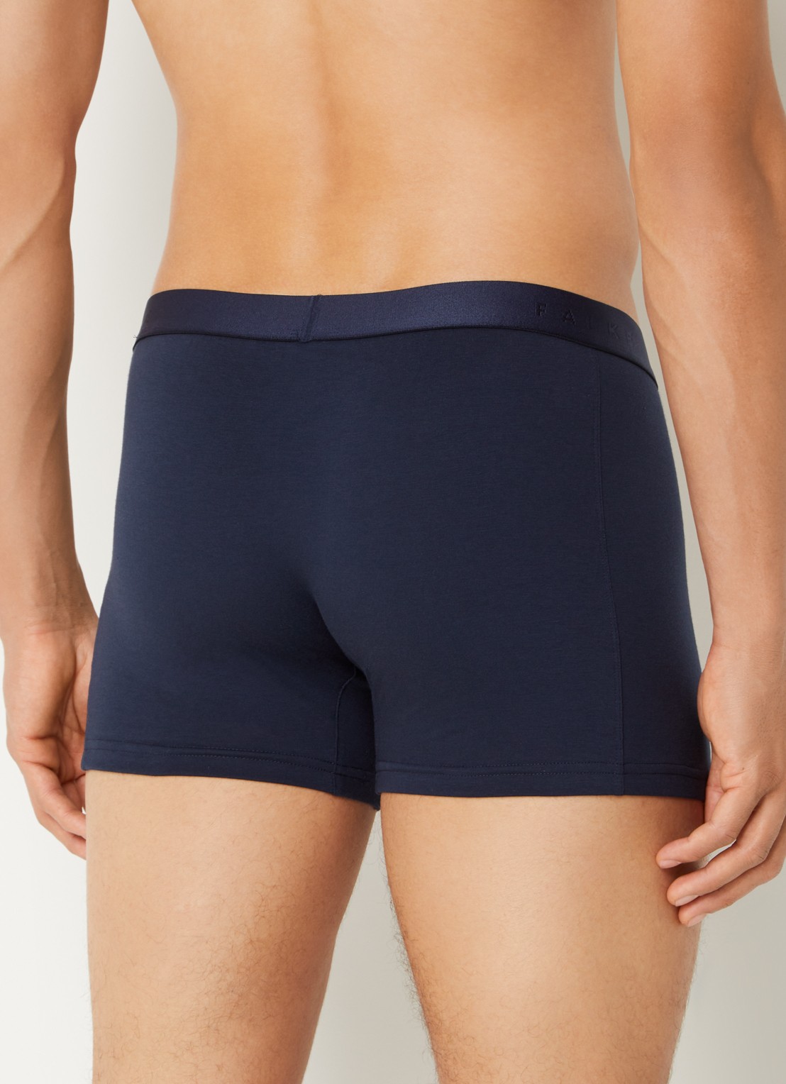 Falke Boxershorts met logoband in 2-pack - achterkant 4 donkerblauw