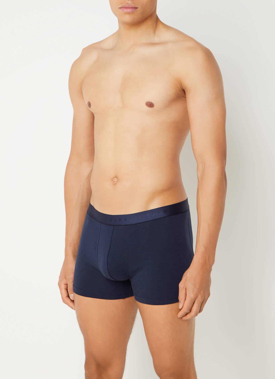 Falke Boxershorts met logoband in 2-pack - voorkant 3 donkerblauw