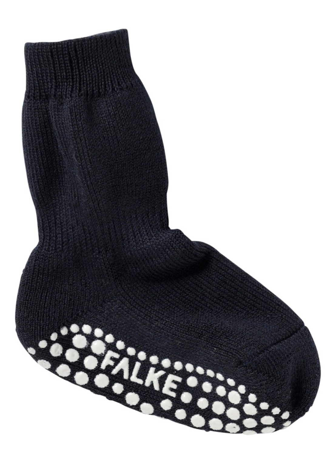 Falke Catspad sokken met antislip 10500 - voorkant blauw