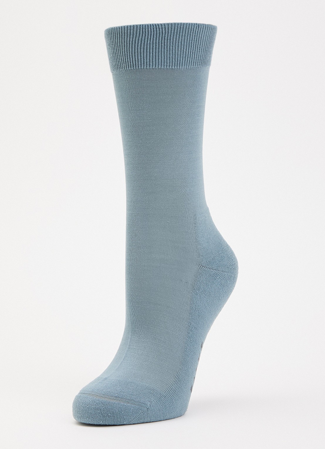 Falke Clima Cool sokken in wolblend  - detail blauwgrijs